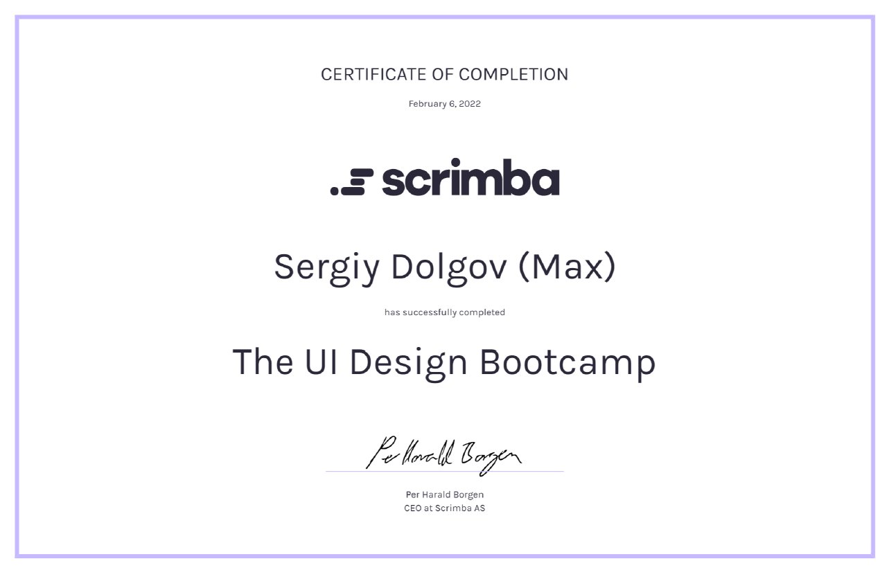 UI Design Bootcamp